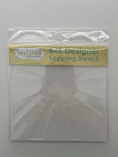 Taylored Expressions 6x6 Layering Stencil Shine On Brand New