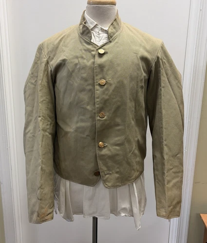 Repro Civil War CSA Cotton Film-Used "veteran" NC Shell Jacket - 44”