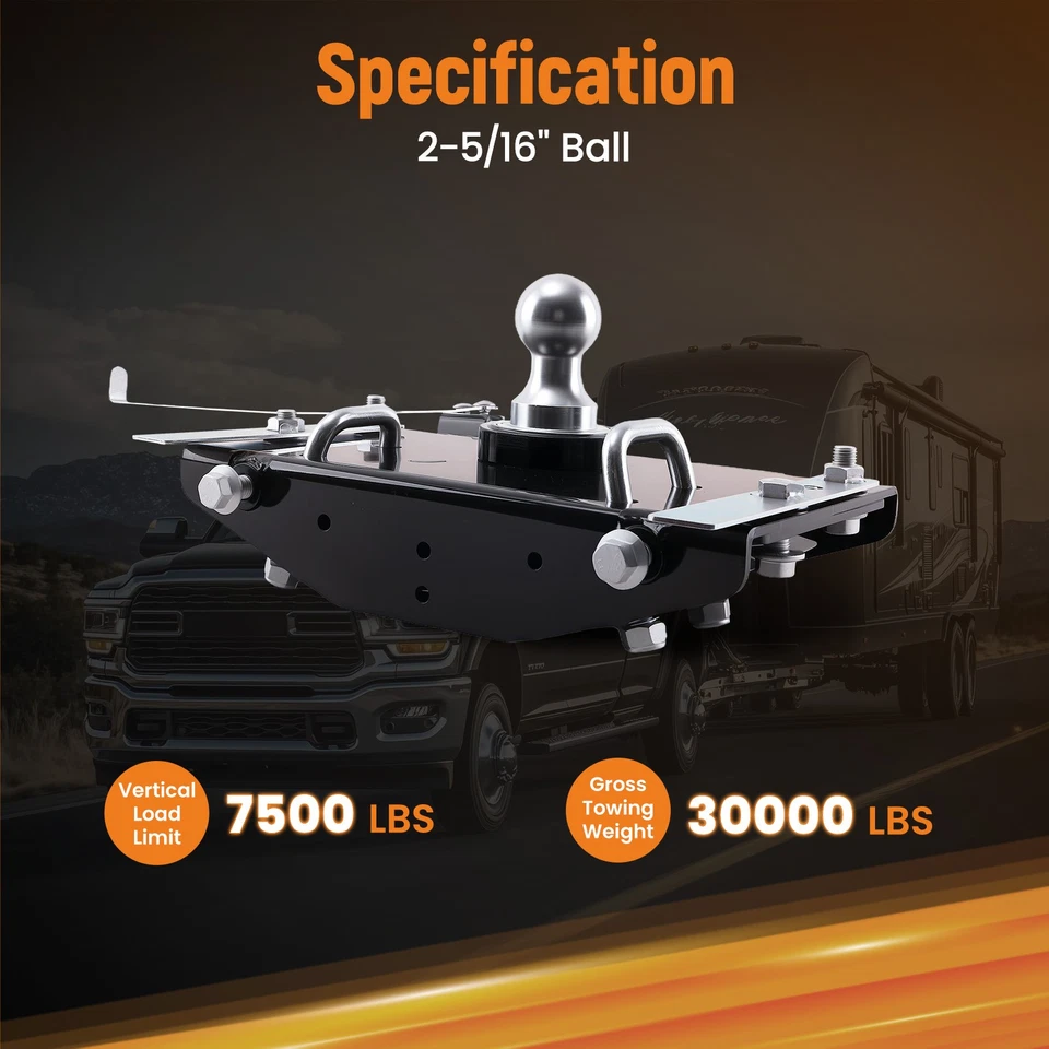 Enganche de cuello de cisne Elite Series para Dodge Ram 2500 3500 2019-2025 completo Foto 4 de 4