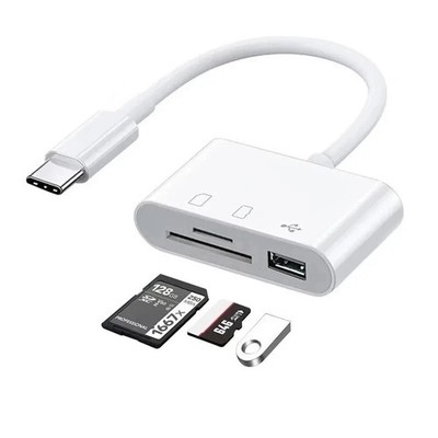 USB C SD Kartenleser, Micro SD auf Typ C OTG Adapter für SDHC SDXC TF