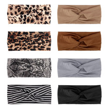 Elastic Knotted Headbands for Women Criss Cross Head Bands for Women'S Hair Non