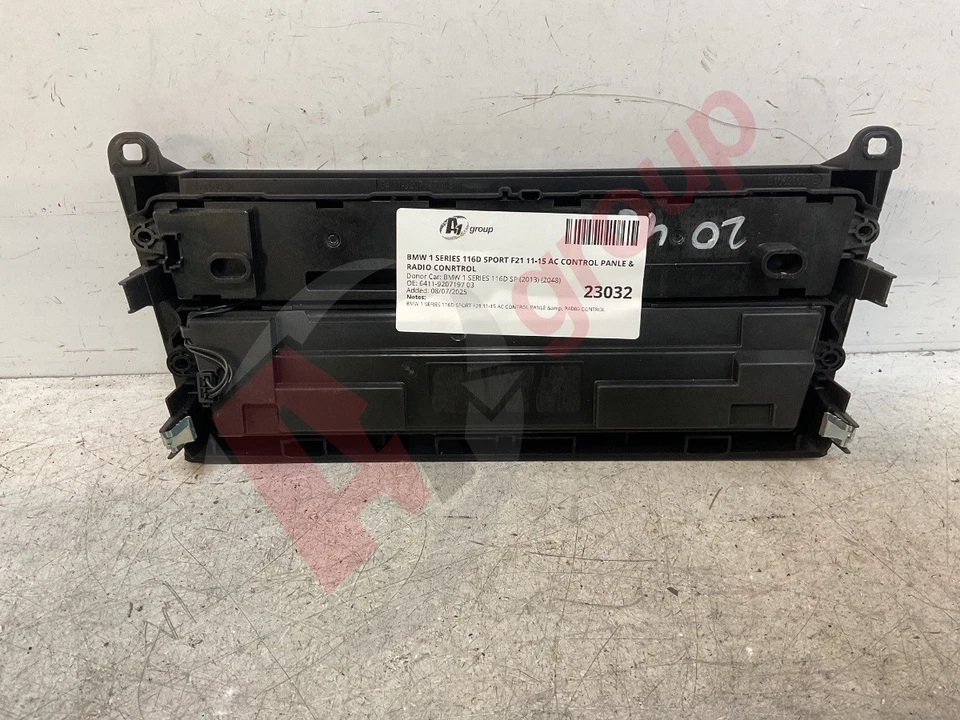 BMW 1 SERIES 116D SPORT F21 11-15 AC CONTROL PANLE & RADIO CONRTROL - Image 3 of 4