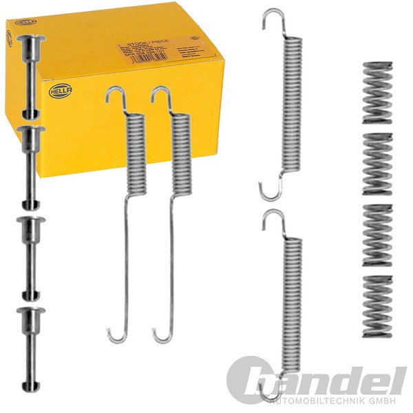 Hella Montagesatz Handbremsbacken ZubehÖR Passend FüR Chrysler Voyager Dodge-image