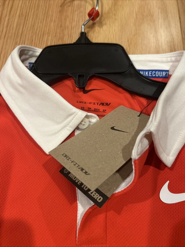 Nike Men`s Paris Court Dri-FIT Advantage Slam Long Sleeve Tennis Polo XS IB8141 - Image 3 of 4