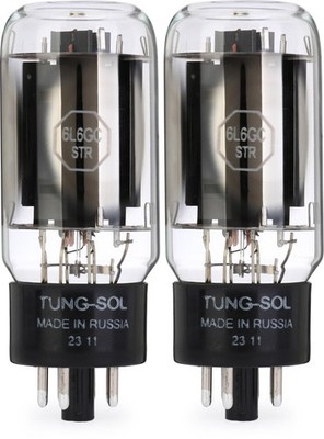 Tung-Sol 6L6GC ''STR'' Platinum Matched Duet Power Tubes (2-pack) Bundle