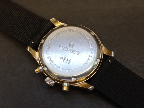 Orologio da polso vintage sovietico Poljot Buran cronografo, orologio meccanico URSS - Foto 9 di 10