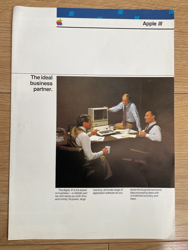 Apple III The Ideal Business Partner Brochure 1984 UK Hemel Hempstead Rare