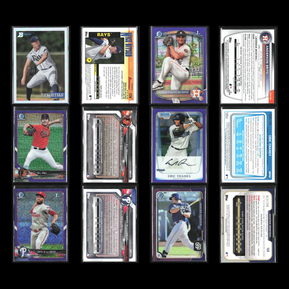 Bowman Chrome Serial #'d Lot 50 Baseball Cards NM MLB Bulk Dealer Wholesale - Image 3 of 4