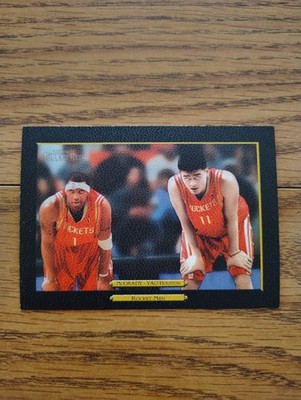 2006'07 TOPPS TURKEY RED BLACK SP #254 TRACY MCGRADY/YAO MING RARE ROCKETS$