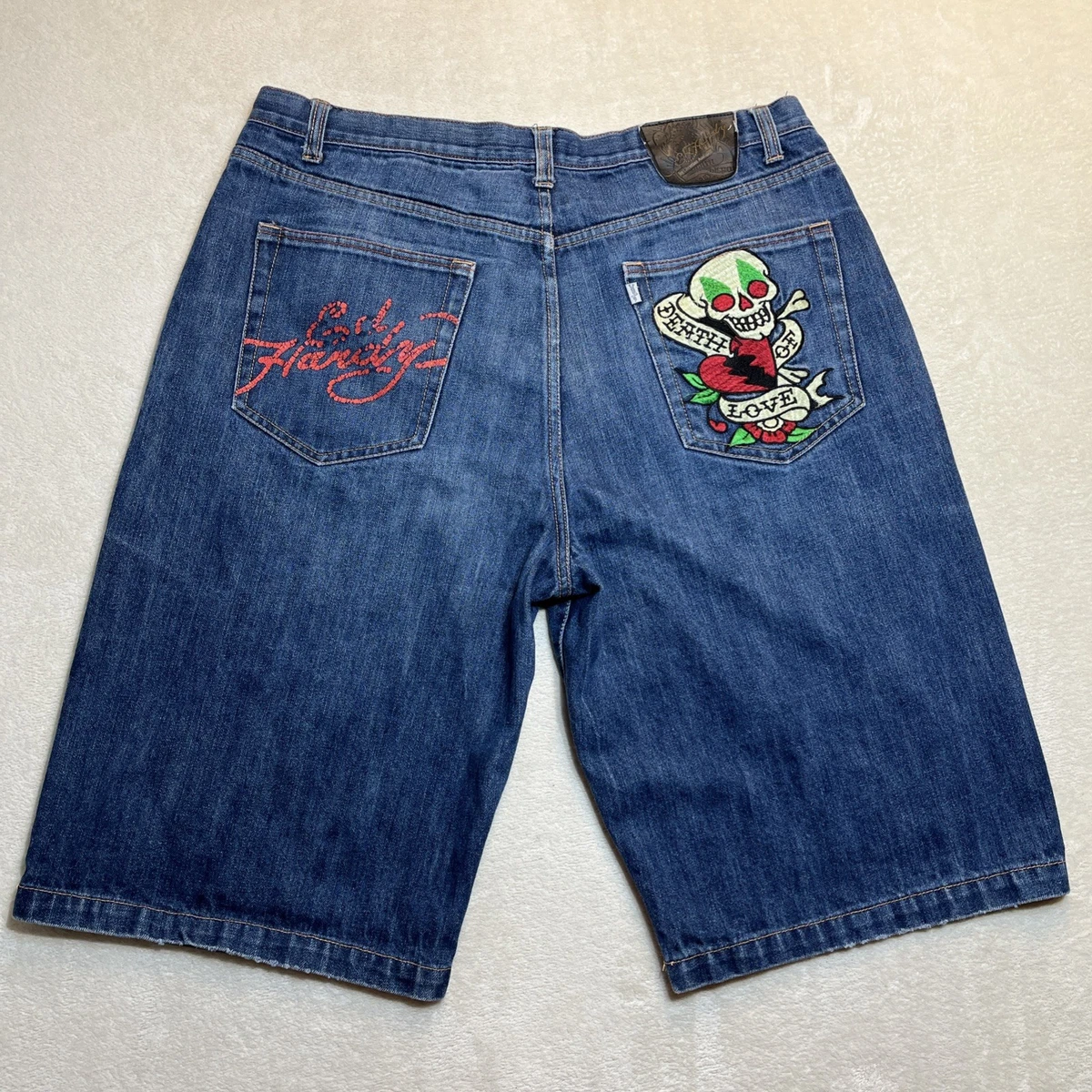 Ed Hardy Cotton Denim Shorts for Men for sale | eBay