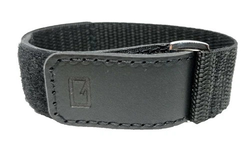 Diver Watch Strap Replacement, 24Mm, Black, Quondam Italy