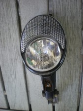 B&M Fahrrad Lampe Lumotec oval HS3 2,4W Halogenscheinwerfer Made in Germany NOS