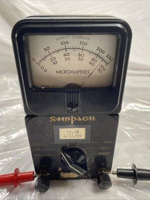 Vintage Simpson Electric Model 374 Tested Works