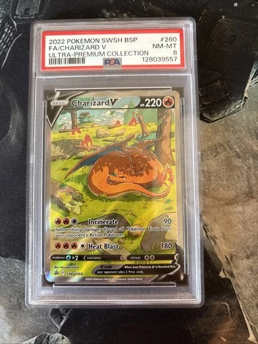 2022 Pokemon SWSH Black Star Promos Charizard V #SWSH260 PSA 8