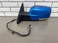 14-18 Dodge Ram Left Lh Power Folding Door Mirror Hydro Blue Pbj Oem
