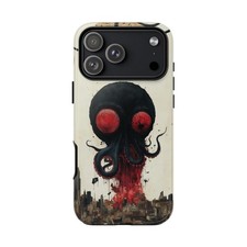 For iPhone / Galaxy / Pixel Alien Octopus Abstract Phone Case