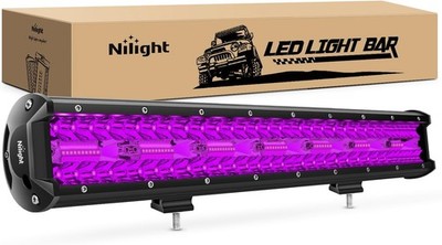 Nilight 20 Inch LED Light Bar Triple Row 420W Flood Spot Combo Off Road 8 kinds