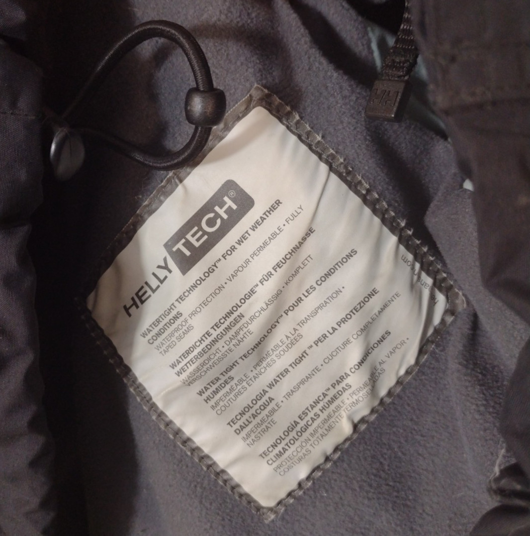 HELLY HANSEN Utility Rain Jacket hidden Hood nylo… - image 4