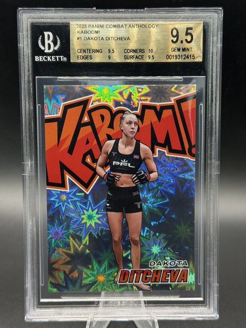 Dakota Ditcheva 2025 Panini Combat Anthology #1 Kaboom! BGS 9,5