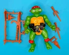 1988 Teenage Mutant Ninja Turtles Raphael Hard Head Action Figure & Weapons