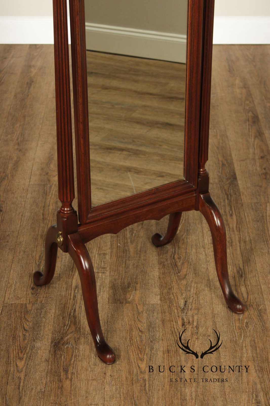 Ethan Allen Georgian Court Cherry Cheval Mirror