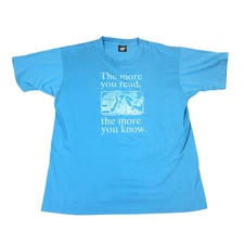 Vintage The more you read the more you know Screen Stars T-Shirt XL USA 1990