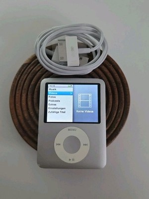 Apple iPod nano 3. Generation 3g silber (4GB) A1236 guter Zustand  