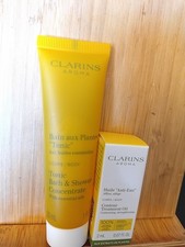 Clarins tonic bath & shower concentrate 30ml & body contour treatment oil 2ml 