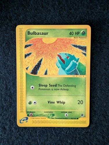Pokemon TCG Bulbasaur Expedition E Reader Non Holo Card 95/165 LP