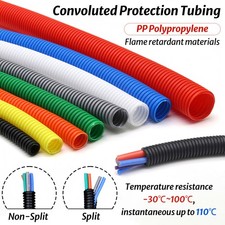 Conduit Split & Non-Split Cable Tidy Flexible Tube Convoluted Protection Tubing