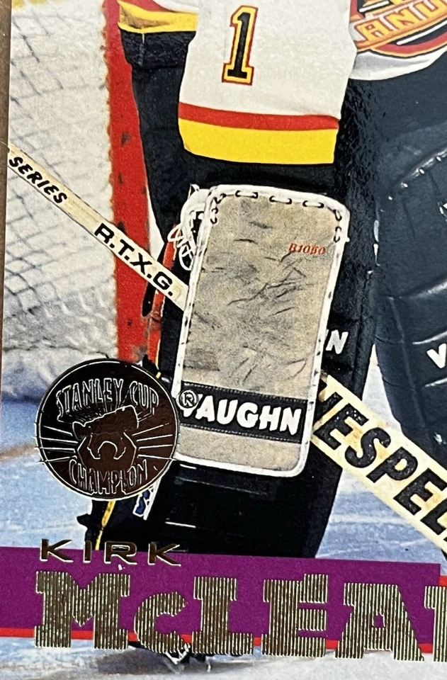1994-95 STADIUM CLUB STANLEY CUP CHAMPION EDITION - KIRK McLEAN #223 **RARE** - Image 2 of 3