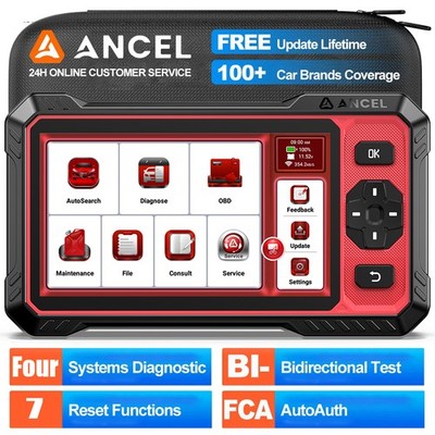 ANCEL DS400 LITE Bidirectional ABS SRS TCM Car OBD2 Scanner Diagnostic Scan Tool