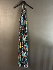 City Chic Floral Halter Neck Viscose Dress - Size M - RRP: $149.00