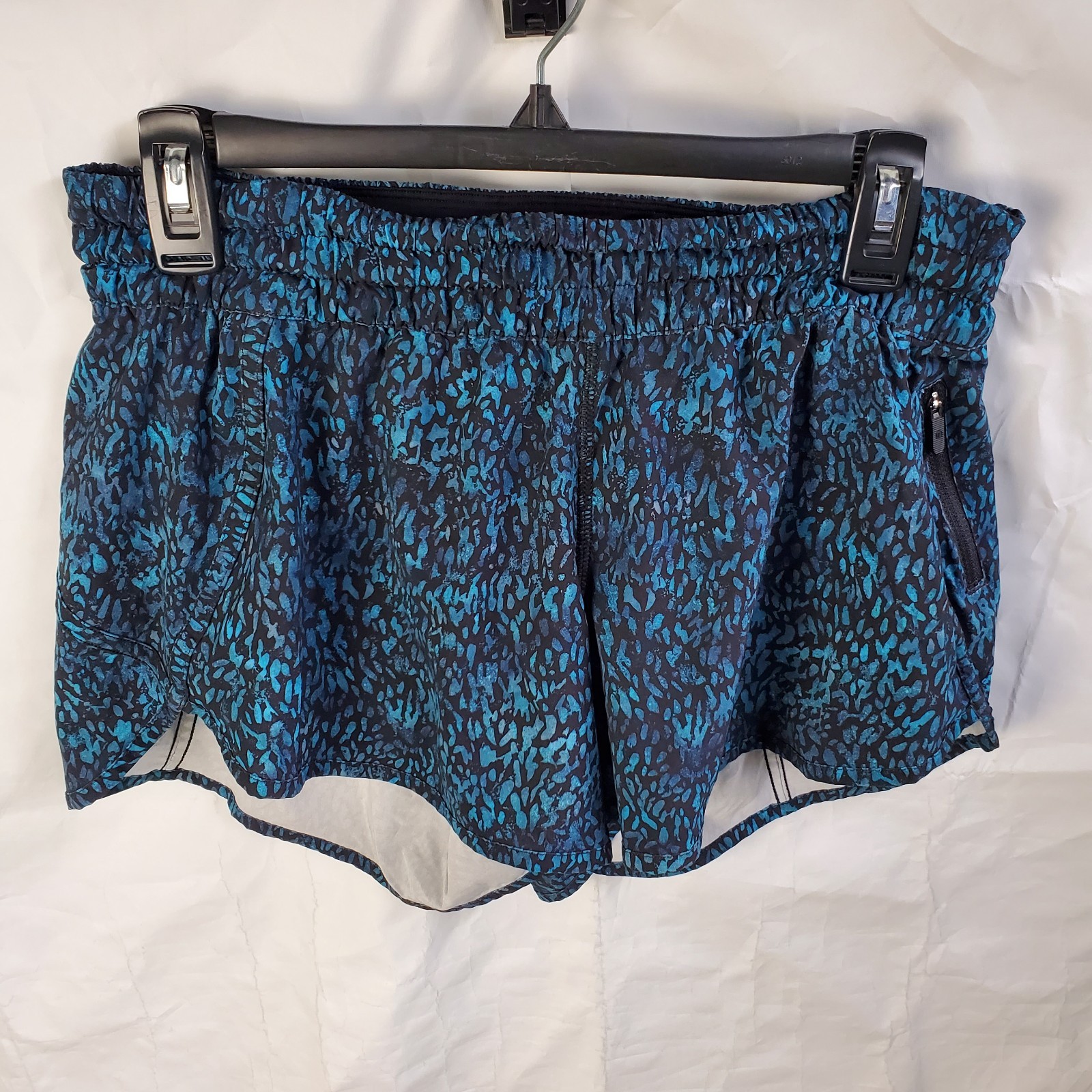 Lululemon Womens Tracker Short V Lined 10 Blue Running Active LW7AHUS-image