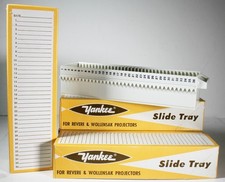 4 Yankee Slide Trays for Revere  Wollensak Projectors - clean with index box