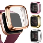 Fitbit Versa TPU Case Waterproof Screen Protector Cover Versa 2 3 Lite Sense