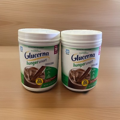 (2)Glucerna Hunger Smart Snack Replacement Chocolate Flavor 22.3 oz 