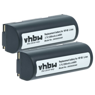 2x Akku kompatibel mit Ricoh i5000 RDC-7S RDC-7 RDC-6000 1200mAh 3,7V