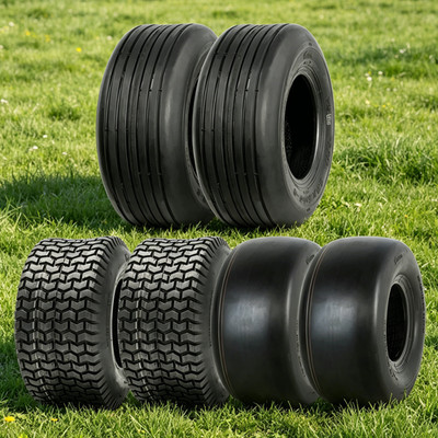 Set 2 13x5.00-6 Lawn Mower Tires 13x5.00x6 13x5-6 Tractor Turf Tires 4PR 13X5X6