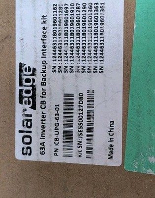 SolarEdge 63A Breaker for StorEdge Backup Interface CB-UPG-63-01