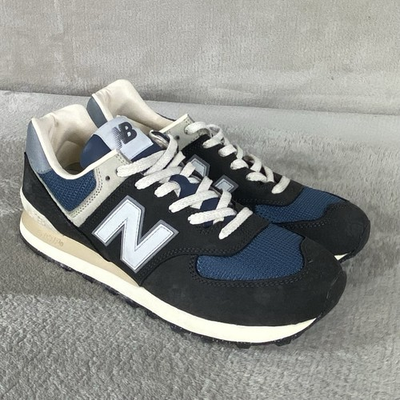 #ad New Balance 574 U574SGG Mens Size 10 Black Cement Grey Suede Running Shoes NEW $74.99