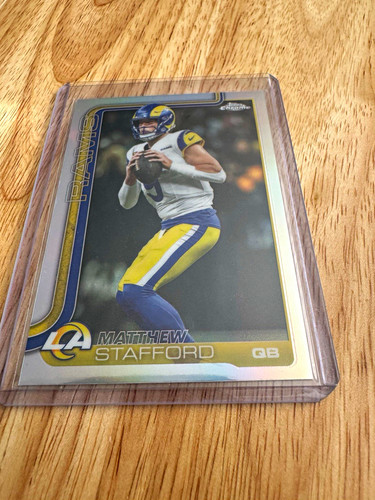 Topps 2025 Chrome Matthew Stafford Refractor #169 Los Angeles Rams