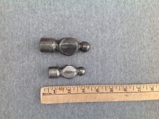 2 Small Ball Peen Hammer Heads, 1 Plumb