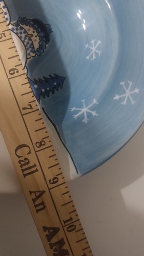 Set of 8 Canterbury Pottery Hidden Valley 9" Bowls Snowman - Picture 6 of 7