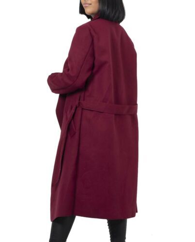 Italian Ladies Belted Duster Jacker Drape Trench Womens Tunic Long Coat Girls UK - Bild 12 von 37