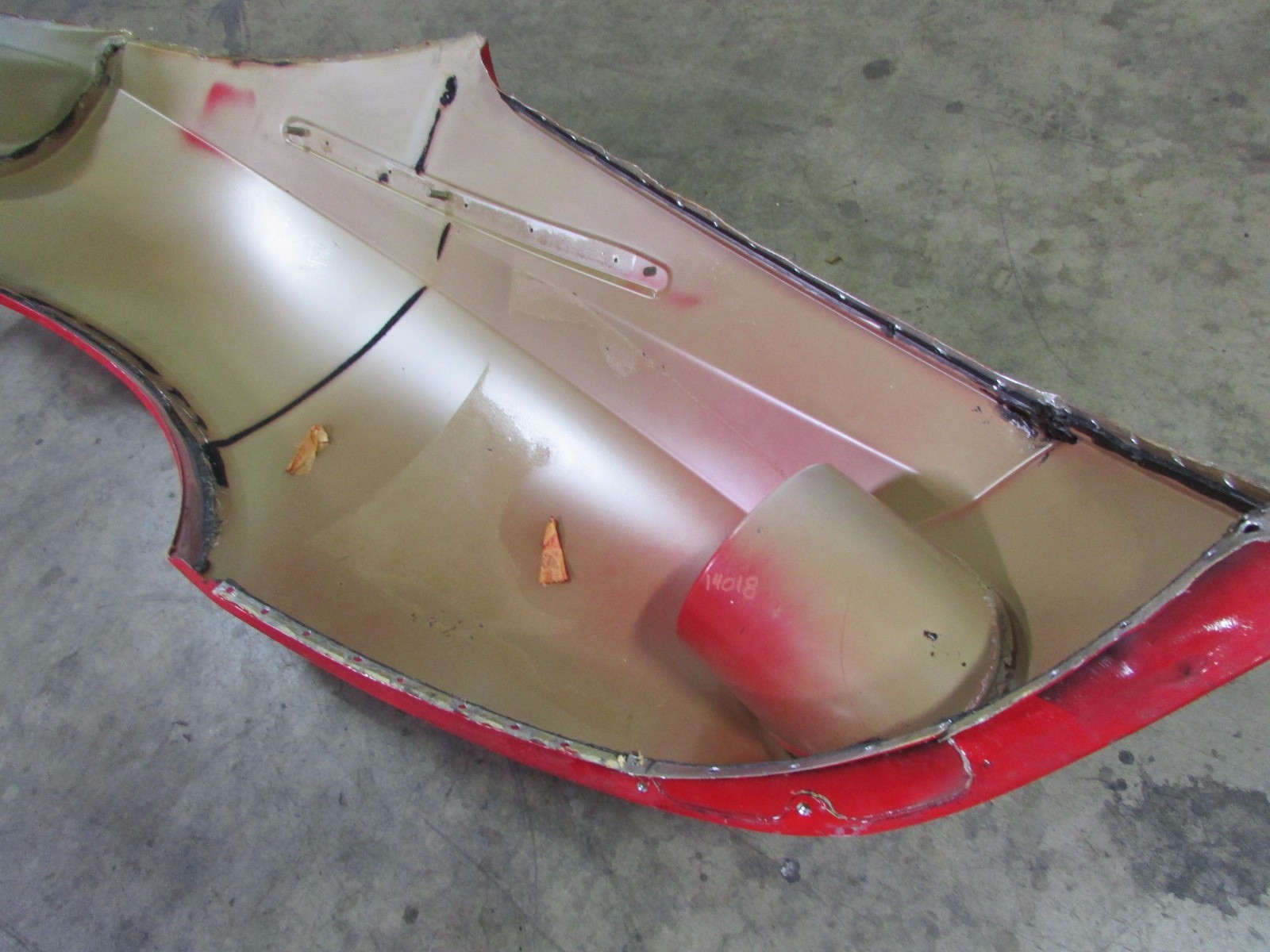 Ferrari 599 GTB, RH, Right Rear Main Quarter Panel, Red, Used, P/N 68058911