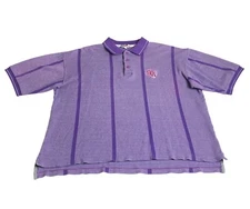 Vintage NoLogo Tonix Texas SFA Polo Shirt Mens XL Purple Short Sleeve 80s 90s