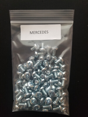 Mercedes Benz License Plate Screws (100) Per Bag