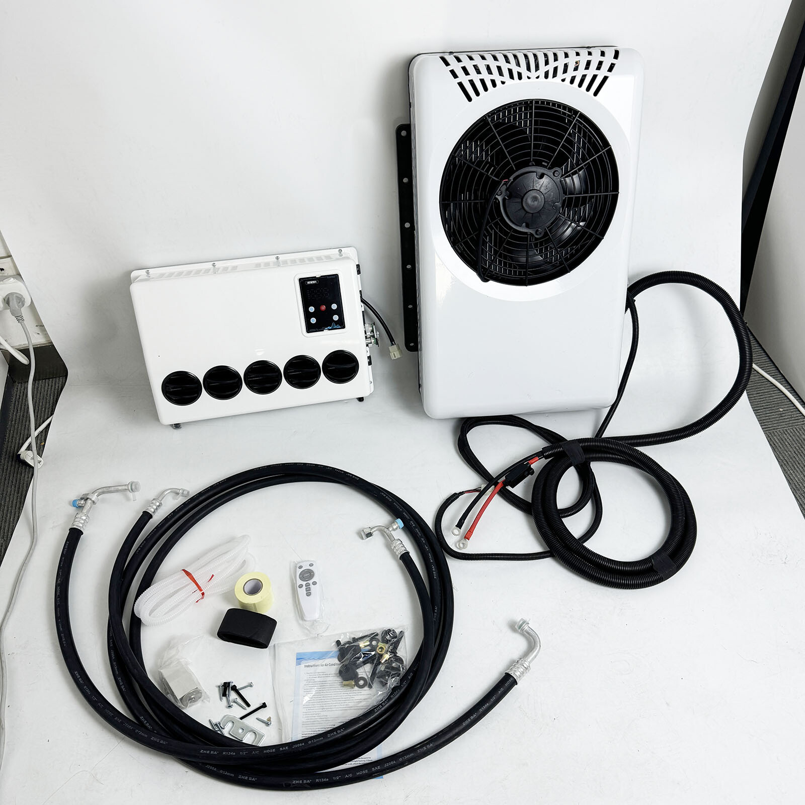 12V Mini Split Air Conditioner 12000 BTU for Trucks RV Vans Buses-image