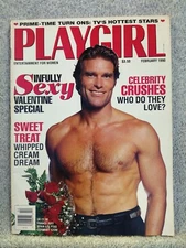 Playgirl Magazine February 1990 Marc Hampton Curtis Hammond Chris Adams Gay